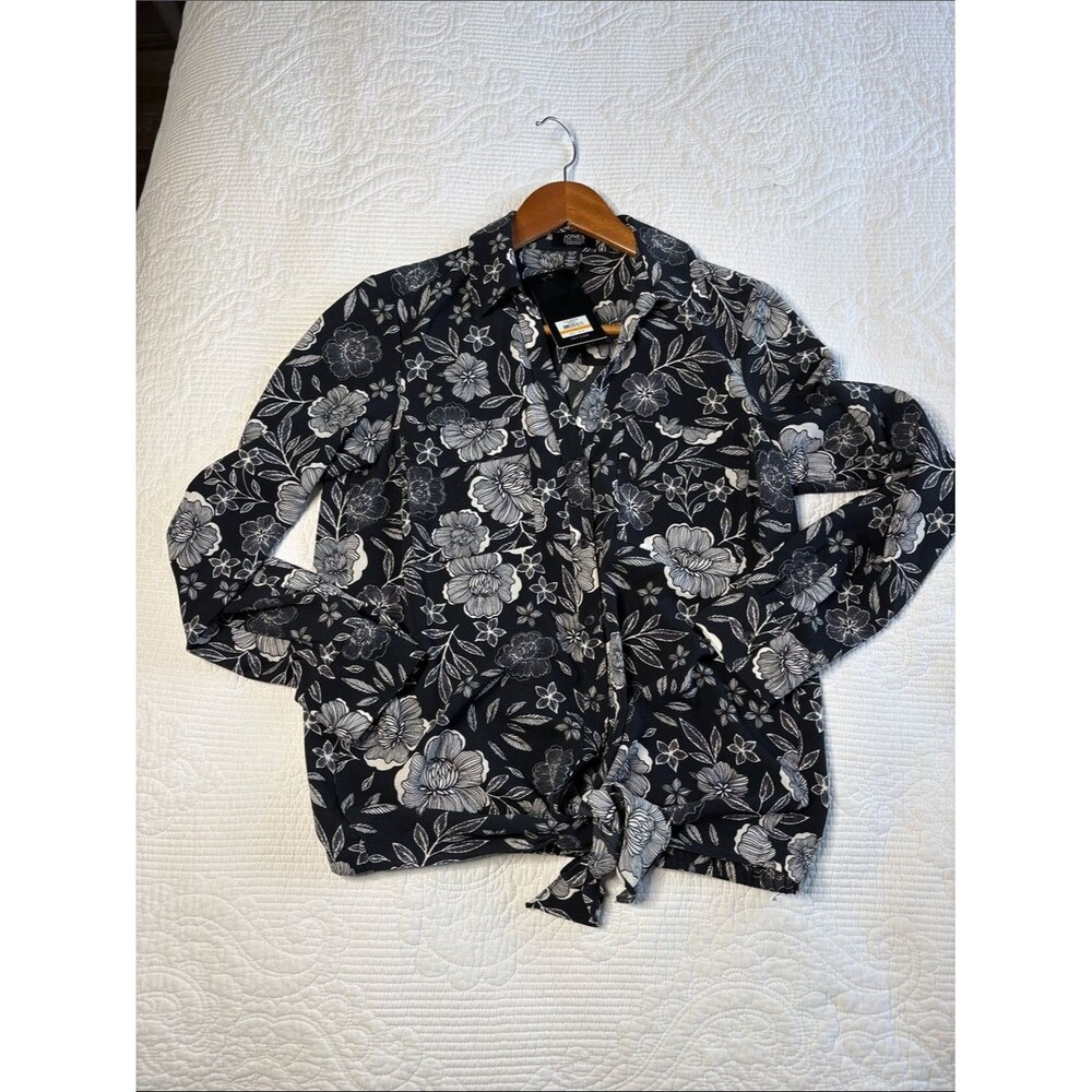 JONES New York Signature S/P graphic ink black polyester